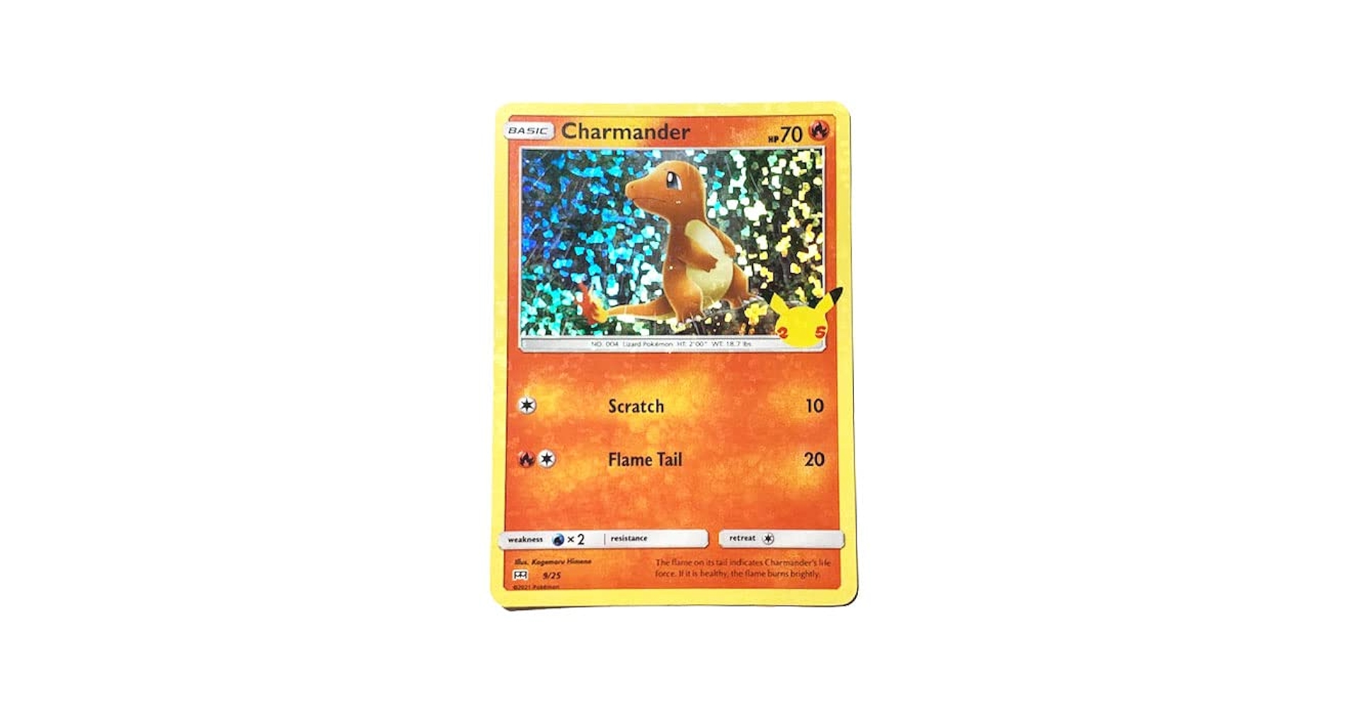 ヒトカゲ　eカード　全面ホロ　マクドナルド　キラ　Charmander Holo Charmander 004/018 McDonald's Pokemon-E Minimum Pack Holo